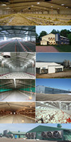 Gran oferta, estructura de acero prefabricada moderna, sistema de ventilación para edificios, Granero, aves de corral, pollo estable, pato, diseño de construcción