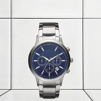 Montre de luxe pour homme Citizen à quartz en acier inoxydable - Style vintage tendance avec cadran en cristal saphir, résistante à l'eau 5 ATM