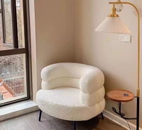Fauteuil de salon, fauteuil de loisirs, fauteuil de maquillage, fauteuil de chambre à coucher avec application relaxante pour appartement, maison, bureau, chaises d'intérieur, lampe en polaire