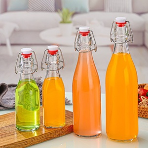 Bouteilles en verre à bouchon basculant, hermétiques, anti-fuite, <span class=keywords><strong>de</strong></span> qualité alimentaire, écologiques, pour la fabrication artisanale <span class=keywords><strong>de</strong></span> kombucha, <span class=keywords><strong>de</strong></span> jus et <span class=keywords><strong>de</strong></span> la fermentation à domicile - Product Image 2