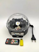 Coloré rotatif cristal Disco LED Laser boule magique lumières de scène pour Bluetooth télécommande faisceau projecteur grande magie pour