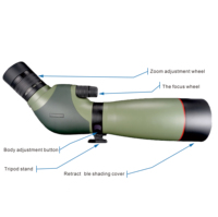 Yeni gelmesi 20-60X82 kaliteli optik lens yüksek güç yüksek net kuş gözlemciliği avcılık fotoğraf çekmek spotting kapsamı