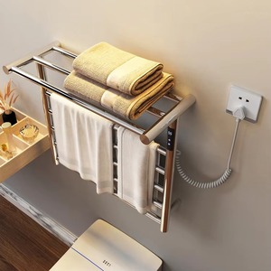 Phòng Tắm Hiện Đại Khăn Điện Tản Nhiệt Với Lưu Trữ Giá Điện Làm Nóng Khăn Giá Với Kệ Sưởi Ấm Làm Khô Khăn Ấm Hơn - Product Image 1