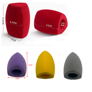 Microphone cardioïde portable personnalisé avec logo, bonnet anti-vent en mousse floquée, éponge personnalisée avec logo imprimé pour les journalistes de stations de télévision - Product Image 6