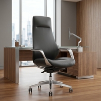 Chaise de bureau ergonomique moderne réglable à dossier moyen Hongji HJ-SW03 avec base en acier chromé