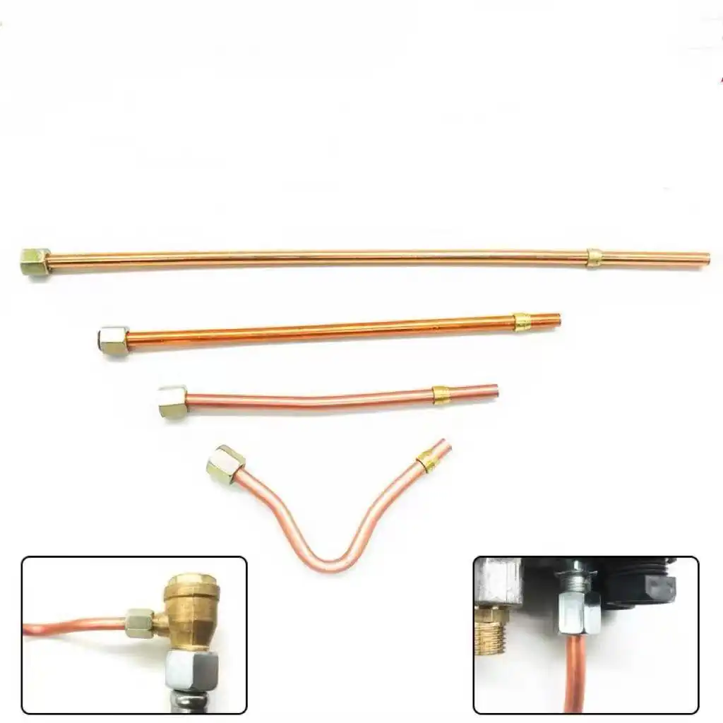 High quality Air compressor connecting brass pipe Pressure switch aluminum tube 200/400/600/800mm