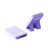 Batteries externes magnétiques 15W 10000mAh avec support de téléphone, station de charge PD 20W 22.5W
