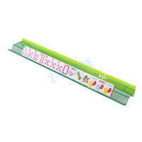 Nouveau design, couleur néon, support de mahjong de 20 pouces, lot de 4, support magnétique fait à la main et ensemble de poussoirs pour 160 tuiles de mahjong américain