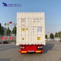Boîte Infermée Cargo Remorque Fermée Utilitaire Dry Van Cargo Semi Remorques Fermé Alliage Boîte Étanche Remorque Avec Portes Latérales