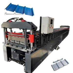 베트남 캄보디아 말레이시아 인기있는 Klip 잠금 700 730 410 타일 만들기 기계 스냅 잠금 지붕 시트 롤 성형 기계 - Product Image 1