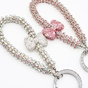 Llavero de Lujo con Anillo de Diamantes Antipérdida y Brazalete Metálico con Colgante para Teléfono Móvil para Mujer, Día de San Valentín 2025 - Product Image 4