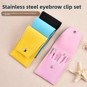 Pinzas para Depilación, Extensión de Pestañas y <span class=keywords><strong>Cejas</strong></span> <span class=keywords><strong>con</strong></span> Tijeras, Pinzas de Acero Inoxidable de Alta Precisión, Juego de 4 Piezas - Product Image 3