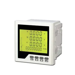 Multímetro digital inteligente de 72x72mm, medidor de potencia multifunción LCD, trifásico, RH-3D6Y, con RS485, gran oferta