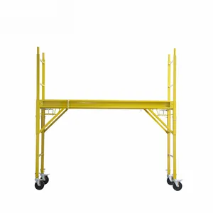 Factory offer folding scaffold steel easy mobile scaffolding with wheel h scaffolding Ladder