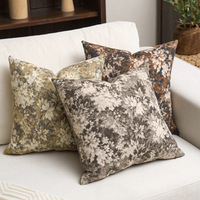 1 Pièce Coussin décoratif rectangulaire doux, motif floral vintage américain rétro, style ferme, pour canapé, salon et chambre