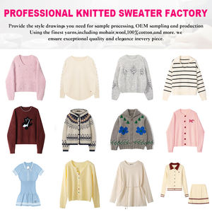 Maglione <span class=keywords><strong>cardigan</strong></span> a righe bianche e nere classico casual <span class=keywords><strong>cardigan</strong></span> da donna - Product Image 6