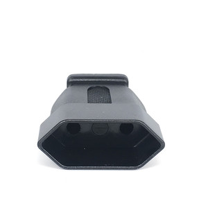 欧盟至美国插头转换器10A 250V欧洲圆形4.0毫米至b型扁平2针美国电源插头 - Product Image 4