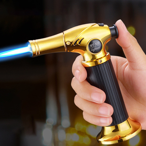Pistol semprot logam Modern pemantik api BBQ api biru obor las Gas butana pemantik cerutu untuk luar ruangan untuk rokok untuk hadiah - Product Image 4