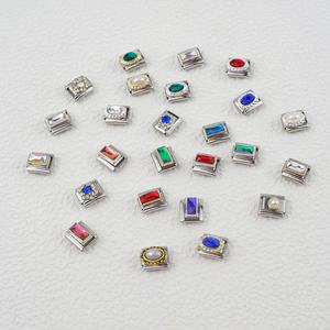 Pulsera de la Serie Gem de Estilo Italiano, Nuevo Lanzamiento, Cadena de Ensamblaje Personalizada, Joyería de Moda con Dijes - Product Image 1