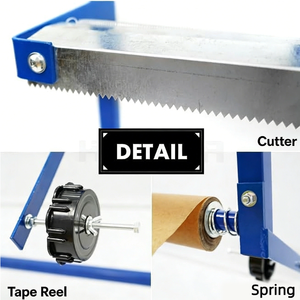 Chariot professionnel pour papier de masquage de 48 pouces avec coupeur multi-couches et pinces réglables pour <span class=keywords><strong>garage</strong></span> et atelier - Product Image 5