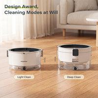 Serpillère télescopique écologique personnalisée en usine, système autonettoyant pour sols humides et secs, avec deux tampons en microfibre lavables pour la maison