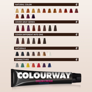 <span class=keywords><strong>COLOURWAY</strong></span> Premium Qualität 100ml Ammoniakfreie Pflanzliche Natürliche Inhaltsstoffe Deckt Graues Haar Ab Dauerhafte Professionelle Salonanwendung Haarfarbe - Product Image 2