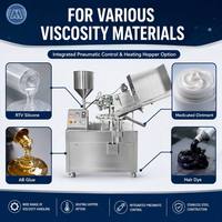 Machine de remplissage automatique pour crèmes et gels de soin (peau, cheveux, corps) et tubes de dentifrice en aluminium ou plastique