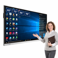 Écran interactif numérique LCD EIBOARD pour salle de réunion, 75 pouces, écran tactile multipoint, tableau intelligent, éducation en classe