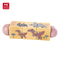Bloques educativos rotación lindo dragón Animal cubo mágico rompecabezas para bebés divertidos