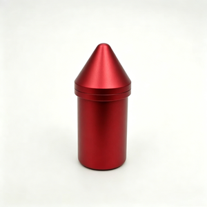 Custom CNC Machining Aluminum Parts Red Anodized Alloy Sleeve Pin Tip Cover for Machining Precision Machined Components - Product Image 6