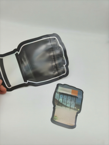 Pochette à fermeture éclair réutilisable personnalisée, <span class=keywords><strong>sac</strong></span> de <span class=keywords><strong>mylar</strong></span> de forme unique et anti-odeur pour les aliments imprimé avec <span class=keywords><strong>sac</strong></span> en plastique de forme spéciale - Product Image 6