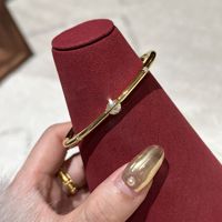 Nouveauté Cadeau de la Saint-Valentin Anniversaire Femme Bijoux Argent Sterling 925 Moissanite Bracelet Planète