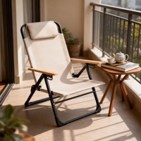 Chaise de camping en Oxford 600D, fabrication directe usine OEM/ODM, tube épaissi de 25 mm, charge 150 kg, avec coussin pour camping, pêche et jardin en extérieur