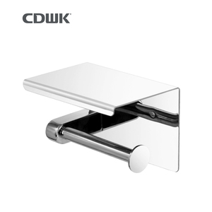CDWK-soporte <span class=keywords><strong>de</strong></span> <span class=keywords><strong>papel</strong></span> higiénico para baño, soporte <span class=keywords><strong>de</strong></span> <span class=keywords><strong>pie</strong></span> independiente con estante para teléfono - Product Image 4