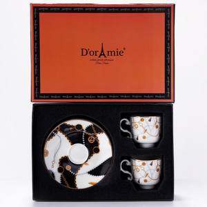 Ensemble de tasses à café en céramique 2025, vente chaude en Chine, tasse à expresso avec soucoupe - Product Image 2
