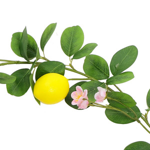 Zongwang Artificial Lemon Vines 200cm Silk Flower Decor For Home Wedding Outdoor Props - Product Image 5