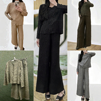 Ensembles pour femmes grande taille, plissés personnalisés, style Miyake, design tendance, ODM, votre marque, tailles uniques, vêtements pour tous les jours, chic pour les fêtes