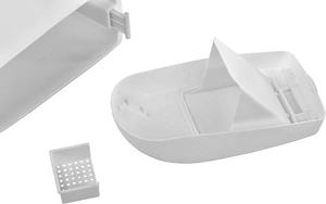 Cubo de Basura Sanitario con Pedal, Manos Libres, Gris Oscuro, para Mujeres, Delgado, para Baño, Inodoro - Product Image 6