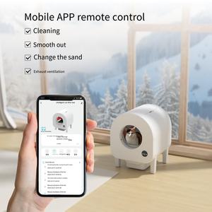 Litière automatique pour chat, directement de l'usine, grande capacité, robuste, facile à nettoyer, pour chats de grande taille. - Product Image 3