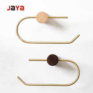 Portarotolo Moderno <span class=keywords><strong>e</strong></span> Semplice in Ottone per Bagno, Supporto per <span class=keywords><strong>Carta</strong></span> <span class=keywords><strong>Igienica</strong></span> Perforato - Product Image 2