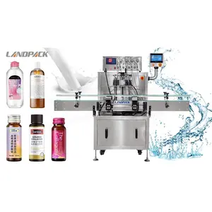 China Fully Automatic Magnetic 4 Head Small Volume Liquid Bottle Filling Machine