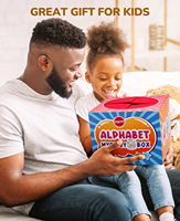 Jouets éducatifs Joycat, boîte à surprises de lettres pour enfants, 52 miniatures d'objets linguistiques, jouets éducatifs pour enfants