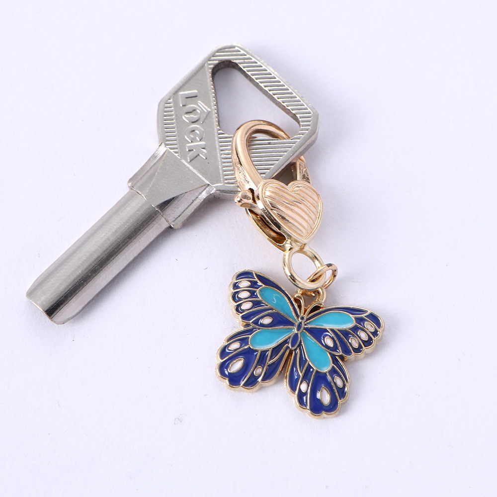 Papillon fleur bleue