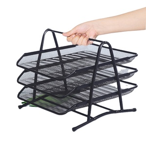 Hot Bán Văn Phòng 8 Màu 2/3/4 Tầng Tập Tin Giá Bàn Organiser Khay Tài Liệu Bộ Sưu Tập Xếp Chồng Lưu Trữ Tập Tin Chủ Cho Văn Phòng - Product Image 2