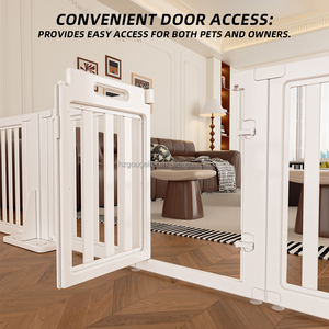 Indoor House Dog <strong>Gate</strong> With Door, Easy Assembly Pet <strong>Puppy</strong> Safety Barrier, Small Dog Isolation Fence for <strong>Stairs</strong> - Product Image 5