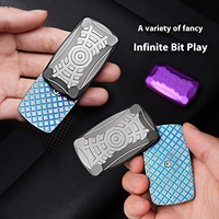 Alliage de titane fente infinie carte Push Portable décompression planche à roulettes EDC jouet pour apprendre le travail portable son domaine Gadget