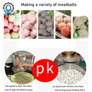 MI QDMECH, suministro de fábrica, máquina de moldeo de redondeo de albóndigas estofadas, fácil operación, máquina para hacer albóndigas rellenas verticales - Product Image 4