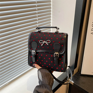 <span class=keywords><strong>Sac</strong></span> à <span class=keywords><strong>main</strong></span> décontracté pour <span class=keywords><strong>femme</strong></span>, nouveau style coréen 2024, <span class=keywords><strong>sac</strong></span> à dos en toile avec nœud, <span class=keywords><strong>cartable</strong></span> d'étudiant - Product Image 4
