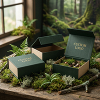 Boîte cadeau auto-élevante personnalisée avec logo, luxe, grand format, en carton, pour perruques, avec pelliculage mat et paillettes, vente en gros