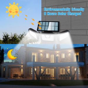 Lámpara Solar LED de Pared para Jardín con Sensor de Movimiento, Impermeable IP65, Ángulo Ajustable, Alto Brillo, Iluminación Automática - Product Image 3